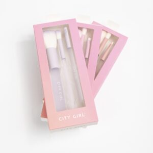 KIT DE BROCHAS POLVO Y SOMBRA CITY GIRL 3pcs