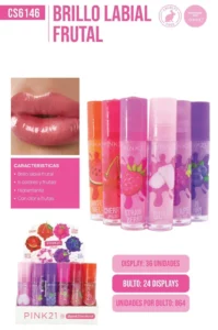 MAYORISTA BRILLO FRUTAL PINK 21