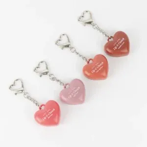 LIPS Y BLUSH CORAZON LLAVERO CITY GIRL