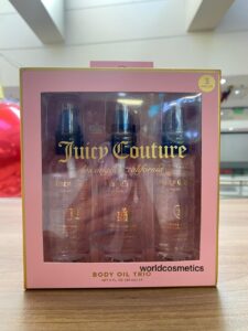 Body Oil Trio Juego de 3 piezas Champagne Prosecco Rosa Espumosa JUICY COUTURE ORIGINAL