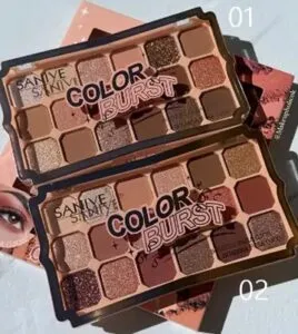 PALETA DE SOMBRAS COLOR BURST 18 TONOS SANIYE