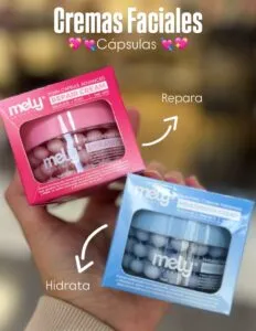 CREMA FACIAL CAPSULAS 2 EN 1 CON GEL MELY