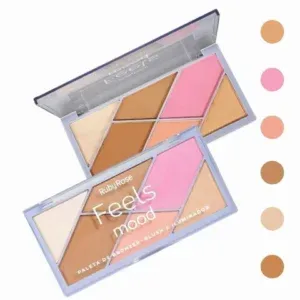PALETA FEELS MOOD BRONZER RUBOR E ILUMINADOR RUBY ROSE