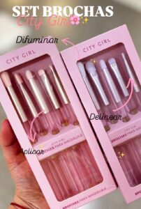 SET BROCHAS CITY PARA OJOS X5