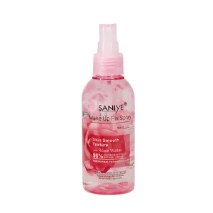 FIJADOR DE MAQUILLAJE CON AGUA DE ROSAS SANIYE