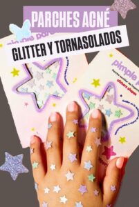 PARCHE PARA ACNE GLITTER Y TORNASOL