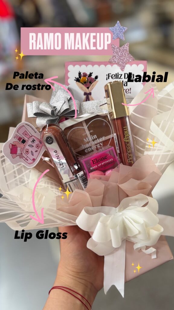 Ramo de cosméticos armado por World Cosmetics