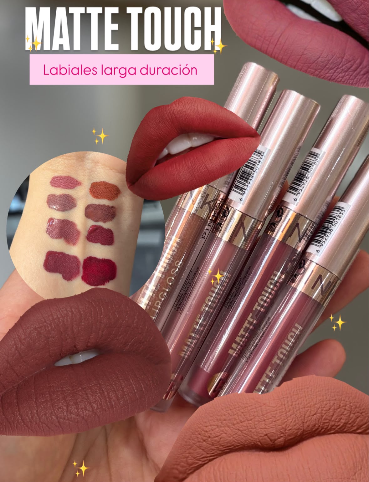 LABIAL MATTE TOUCH PINK 21 LARGA DURACION